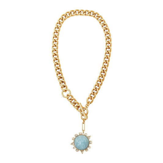 Odyssey Necklace Blue Gold